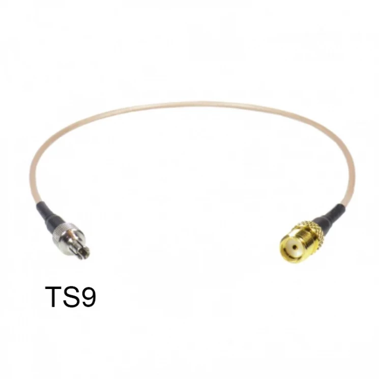 Кабельная сборка 0.15M RG-316U CRC9male(121L) SMAfemale с гайкой(S-231L GGT)
