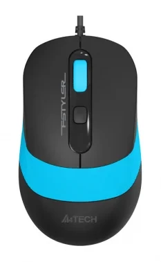 Мышь A4Tech Fstyler FM10 черный/синий оптическая (1600dpi) USB (4but)