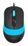 Мышь A4Tech Fstyler FM10 черный/синий оптическая (1600dpi) USB (4but)