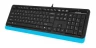 Клавиатура + мышь A4Tech Fstyler F1010 клав:чер/синий мышь:чер/синий USB Multimedia (F1010 BLUE)