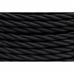 Провод ретро 3х2.5 матов. черн. (уп.20м) Bironi B1-435-73-20