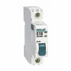 Выключатель автоматический модульный 1п C 16А 4.5кА ВА-101 DEKraft 11054DEK