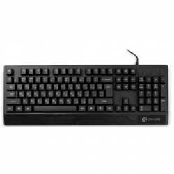 Клавиатура Оклик 115M черный USB (подставка для запястий) (1678098)