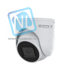 IP камера OMNY BASE miniDome2E-WDU 28, купольная 2Мп (1920х1080) 30к/с, 2.8мм, F2.0, 802.3af A/B, 12±1В DC, ИК до 25м, EasyMic, WDR 120dB, USB2.0