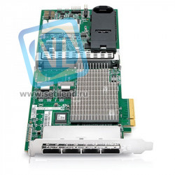 Контроллер HP 487204-b21 Smart Array P812/1Gb with Flash BWC RAID 0,1,1+0,5,5+0,6,6+0 (24 link: 2 int (SFF8087) x4 wide port connectors/4 ext (SFF8088) x4 wide port Mini-SAS connectors) PCI-E 2.0 x8-487204-B21(NEW)