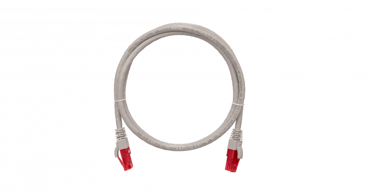 Коммутационный шнур категории 6A SLIM LINE, U/UTP, LSZH, T568B, белый, 2 м