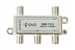 Ответвитель абонентский SNR-T-314 на 3 отвода, вносимое затухание IN-TAP 14dB.