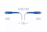 Патчкорд оптический FTTH SC/UPC, кабель 604-02-01W, 75 метров