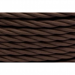 Провод ретро 3х2.5 матов. корич. (уп.50м) Bironi B1-435-72-50