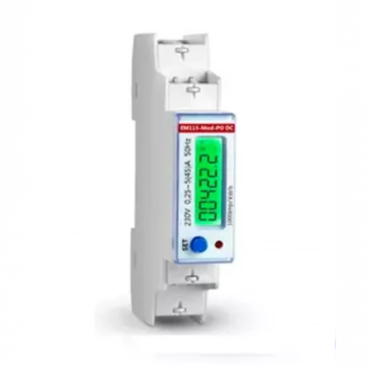 Счётчик электрической энергии EM115-MOD-PO DC, интерфейс RS485 MODBUS. крепление DIN