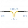 Патчкорд оптический ST/UPC SM G.657.A1 1 метр