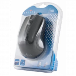 Мышь Оклик 225M черный оптическая (1200dpi) USB для ноутбука (3but)