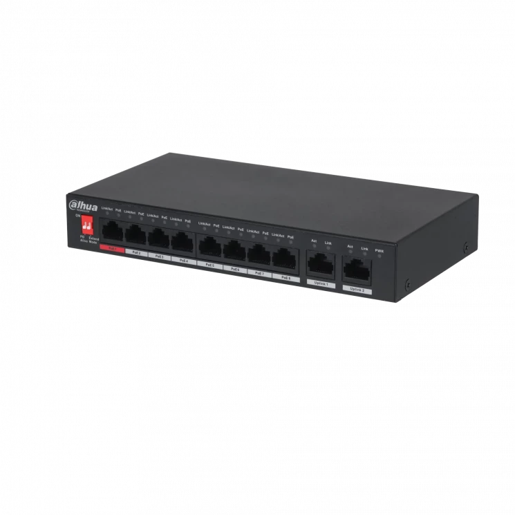Неуправляемый 8-портовый PoE коммутатор DH-PFS3010-8ET-96
