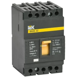 Выключатель автоматический 3п 25А 25кА ВА 88-32 IEK SVA10-3-0025