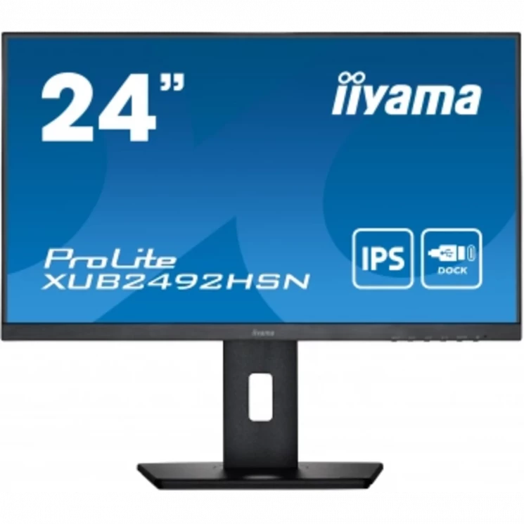Монитор Iiyama 23.8" ProLite XUB2492HSN-B5 черный IPS LED 16:9 HDMI M/M матовая HAS Piv 250cd 178гр/