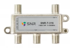Ответвитель абонентский SNR-T-316, на 3 отвода, вносимое затухание IN-TAP 16dB.
