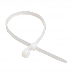 Хомут кабельный 3.5х150 нейл. бел. с отвер. для креп. ХОК (уп.100шт) IEK UHH40-4-150-100