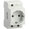 Розетка силовая РАр10-3-ОП с заземл. на DIN-рейку ИЭК MRD10-16