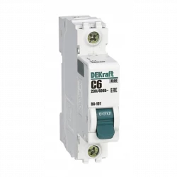 Выключатель автоматический модульный 1п C 6А 4.5кА ВА-101 DEKraft 11052DEK