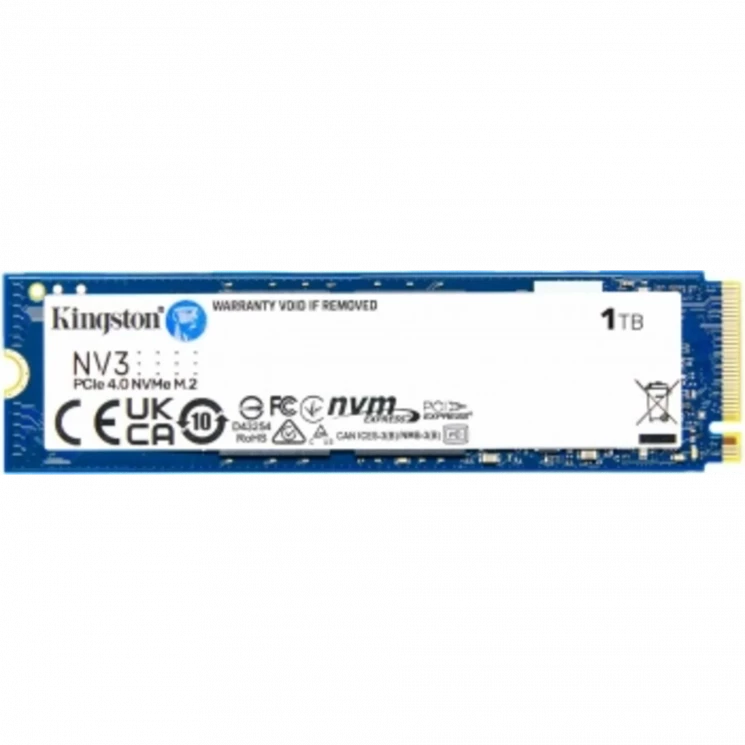 Накопитель SSD Kingston PCIe 4.0 x4 1TB SNV3S/1000G NV3 M.2 2280