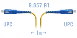 Патчкорд оптический SC/UPC SM G.657.A1 1 метр, 2мм