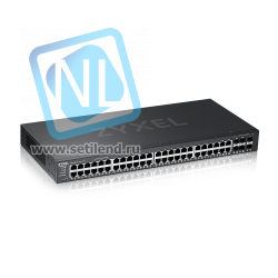 Коммутатор ZYXEL NebulaFlex Pro GS2220-50 Hybrid L2 Switch , 19"rack, 44xGE, 4 combo ports (SFP / RJ-45), 2xSFP, standalone / cloud management