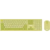 Клавиатура + мышь Acer OCC205 клав:зеленый/желтый мышь:зеленый/желтый USB беспроводная slim