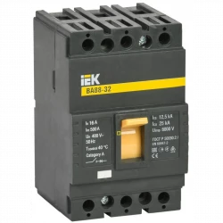 Выключатель автоматический 3п 16А 25кА ВА 88-32 IEK SVA10-3-0016