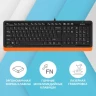 Клавиатура A4Tech Fstyler FK10 черный/оранжевый USB