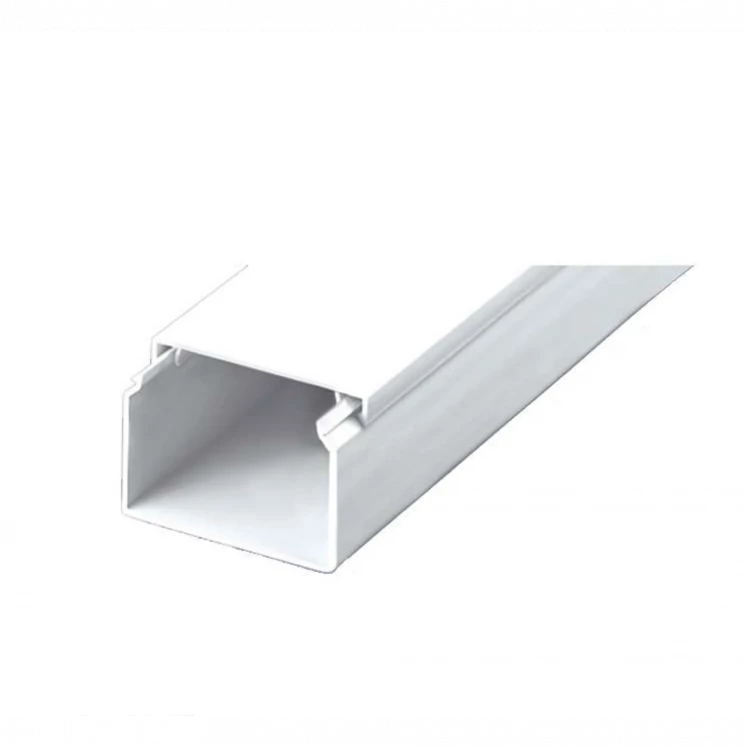 Кабель-канал 80х60 L2000 с двойным замком пластик Урал Пак КК-19080060-016