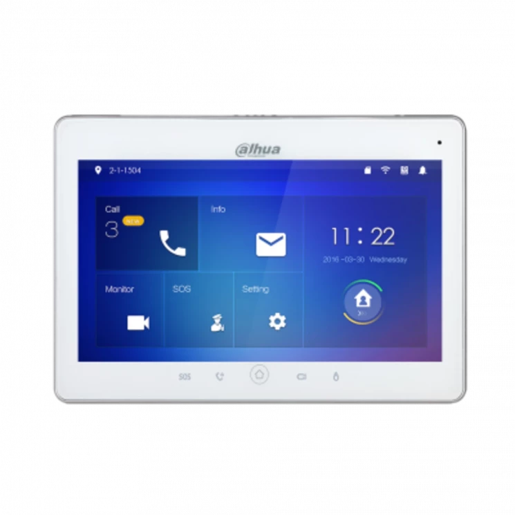 Монитор IP-видеодомофона Dahua DH-VTH5241DW 10 дюймов, карта памяти до 32Гб, DC12В/PoE(802.3af)