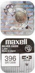 MAXELL SR726W 396 (0%Hg), Элемент питания