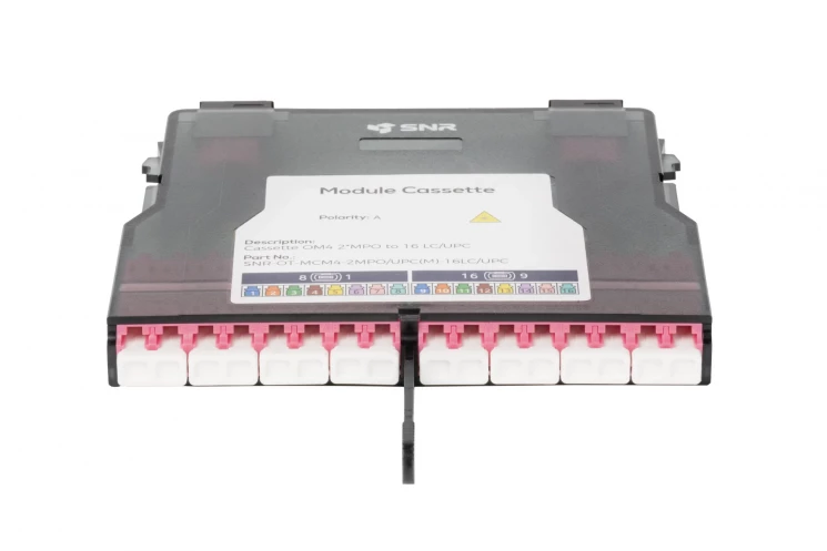 Кассета распределительная MPO/UPC на 16LC/UPC портов MM (OM4), для SNR-CMP-OT-192P