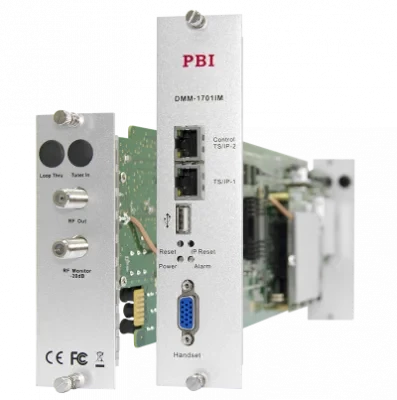 Модуль профессионального IPTV приёмника и двойного аналогового модулятора PBI DMM-1701IM-04