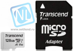 Флеш-накопитель Transcend Карта памяти Transcend 64GB UHS-I U1 microSD with Adapter
