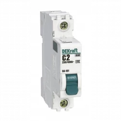 Выключатель автоматический модульный 1п C 2А 4.5кА ВА-101 DEKraft 11050DEK
