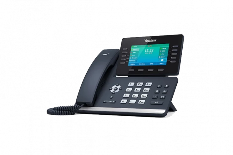 IP-телефон Yealink SIP-T54W, 16 аккаунтов, Bluetooth,WiFi, USB, GigE, цветной экран, без БП