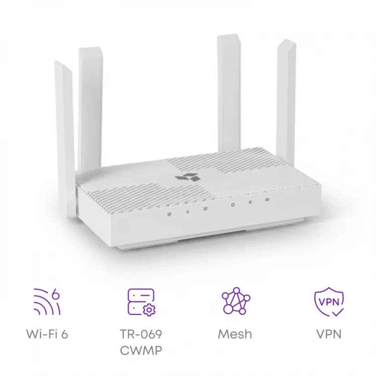 Wi-Fi роутер SNR ADVANCE AX30, 802.11a/b/g/n/ac/ax, 5xGE RJ45