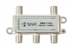 Ответвитель абонентский SNR-T-322 на 3 отвода, вносимое затухание IN-TAP 22dB.