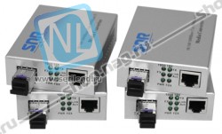 Медиаконвертер SNR-1000B-WDM-03(4) 10/100/1000-Base-T / 1000Base-FX, WDM, 1550nm , до 3км. 4шт. в упаковке
