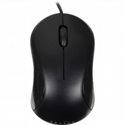 Мышь Оклик 115S черный оптическая (1200dpi) USB для ноутбука (3but)