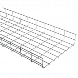 Лоток проволочный усиленный 400х60 L3000 сталь 5мм оцинк. IEK CLWU10-060-400-3