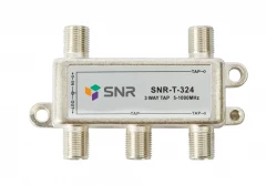 Ответвитель абонентский SNR-T-324, на 3 отвода, вносимое затухание IN-TAP 24dB.