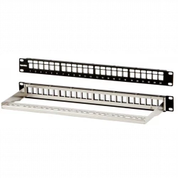 Модульная патч-панель 19", 24 порта, Flat Type, 1U, для экранированных и неэкранированных,модулей Keystone Jack (кроме KJ1-C2, KJ2-C5e, KJ2-C6)