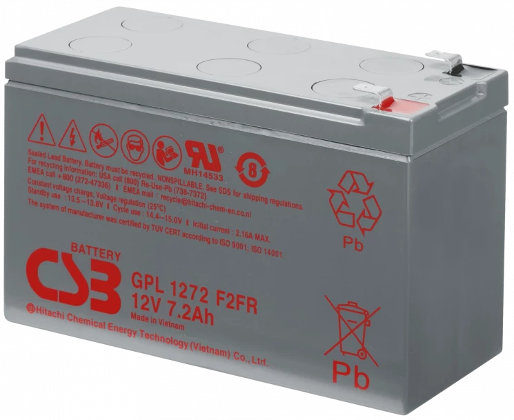 Аккумулятор CSB GPL 1272 F2 FR