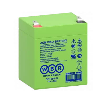 Батарея аккумуляторная WBR GP1255 F2