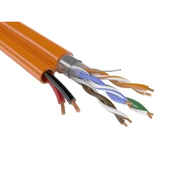 Безгалогенный кабель combi F/UTP4 Cat5e ZH нг(А)-HF 2х0,75 для СКС и IP-сетей