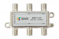 Ответвитель абонентский SNR-T-410, на 4 отвода, вносимое затухание IN-TAP 10dB.