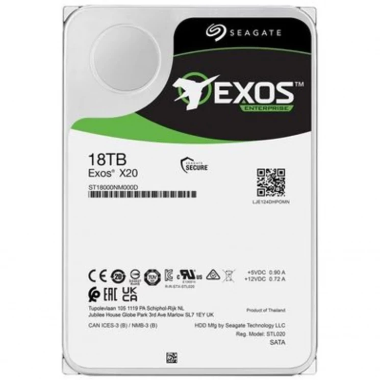 Жесткий диск HDD Seagate Exos X20 18TB SATA 7200 512e/4Kn 256MB