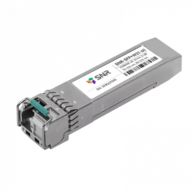 Модуль SFP+ WDM, дальность до 60км (21dB), 1330нм